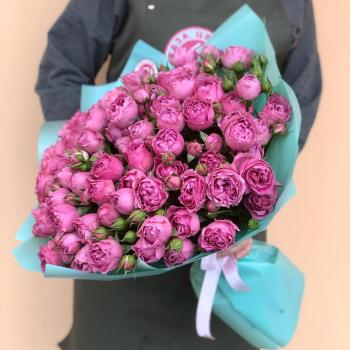 Букет из кустовых розовых роз [articul: 160650]