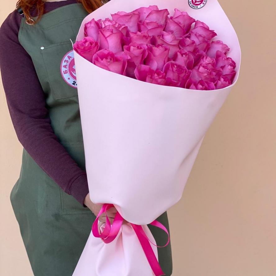 Букеты из розовых роз 70 см (Эквадор) №  171600