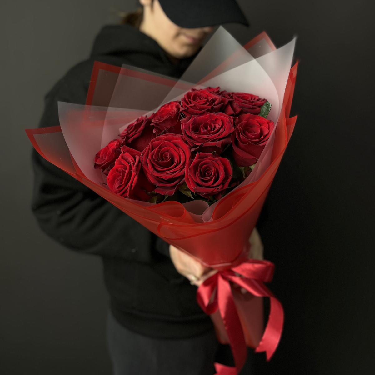 Букеты из красных роз 40 см (Эквадор) [артикул букета: 172200]