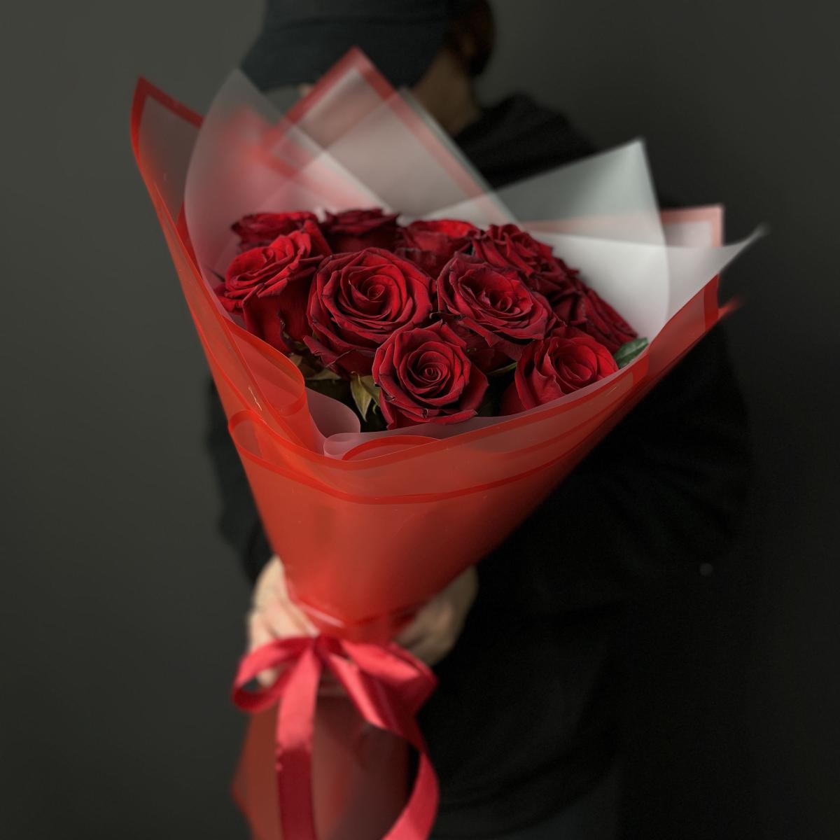 Букеты из красных роз 40 см (Эквадор) [артикул букета: 172200]