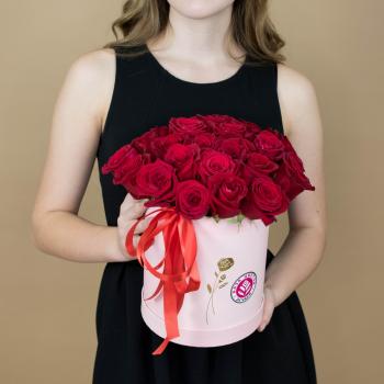 Розы красные в шляпной коробке (Артикул - 1950)