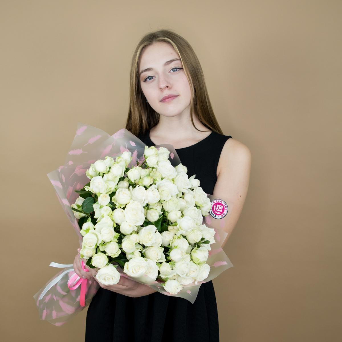 Розы кустовые белые (Артикул: 3600)