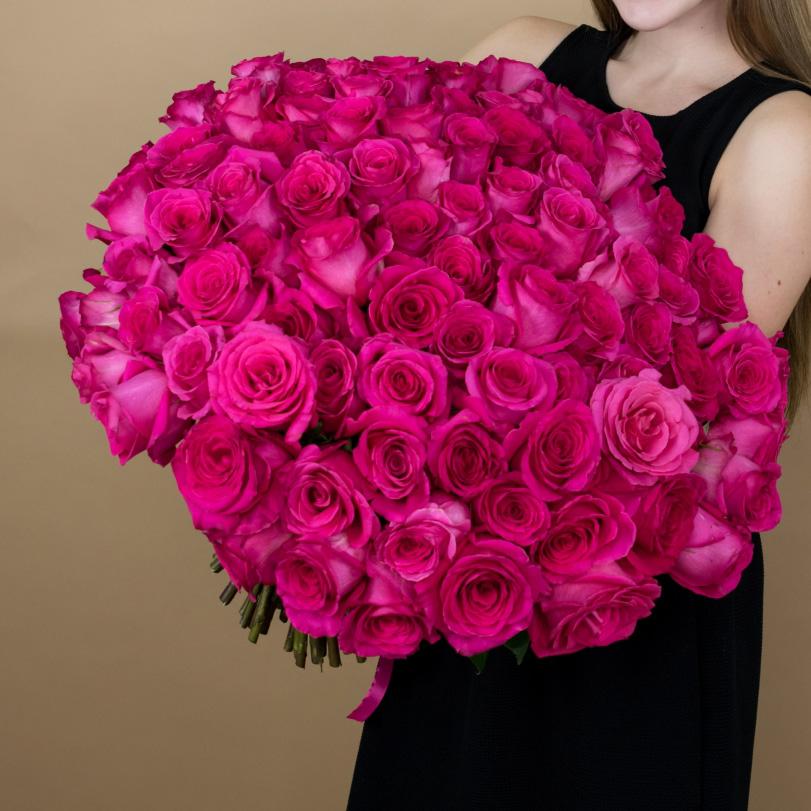Букеты из розовых роз 40 см (Эквадор) код  81300